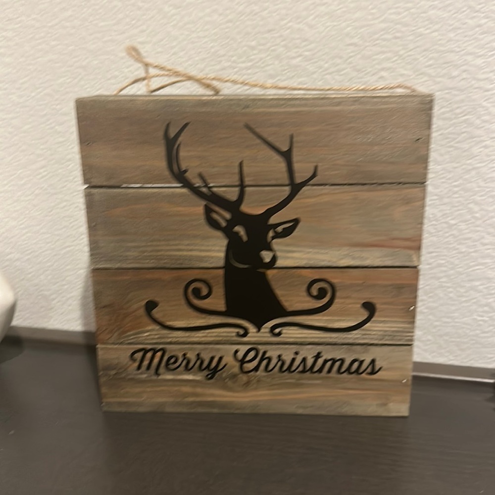 Merry Christmas Wooden Sign